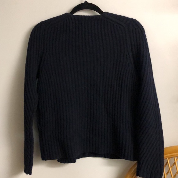 Madewell Merino Wool & Leather Moto Style Sweater - Picture 8 of 11